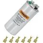 TOMORAL 35+10 MFD 35/10 uF ±5% 370VAC/440 Volt CBB65 Dual Run Round Capacitor for AC. for Condenser Straight Cool or AC Motor and Fan Starting or Heat Pump Air Conditioner (Universal Compatibility)