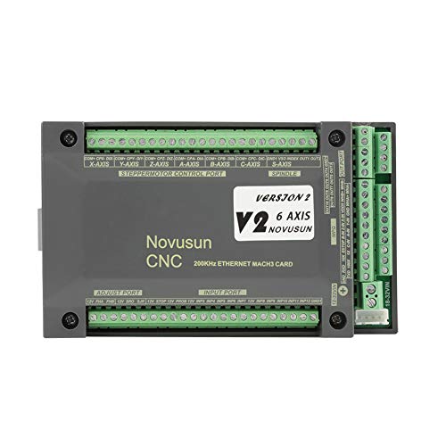 MACH3 Motion Control Card with CNC Controller, 6 Axis MACH3 Stepper Motor Driver Control Module, Spindle PWM Output Control for Machine Tool Systems