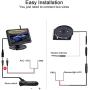 JUNHAOZ 720P 7 Inch Digital Wireless Backup System kit Support 2 Rear View Camera inputs, Support Split/Quard Screen Rear View Camera for RVs,Trailers,5th Wheels,Motorhomes,Truck