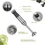 Immersion Hand Blender Multi-Purpose 220V 4 IN 1 Blender Heavy Duty Copper Motor Stainless Steel Finish Includes Whisk Attachment, Chopper and Smoothies Cup (UK Plug)