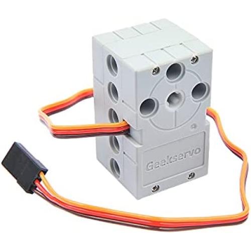 360 Degree Servo Dual Output Axles High Density 2kg Torque Servo Compatible with Standard Building Blocks for microbit / Arduino / Single Board Control