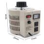 LVYUAN Variable Transformer Variable Voltage Regulator, 0-130V Output, 110V-120V Input, (2000VA)