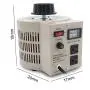 LVYUAN Variable Transformer Variable Voltage Regulator, 0-130V Output, 110V-120V Input, (2000VA)