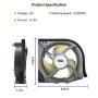 DA97-15765A DA97-15765C Refrigerator Condenser Fan Motor Assembly, DA97-12842A Compatible with Samsung Such as RH22H9010SR, RF23HTEDBSR, RF263BEAEBC, RF24FSEDBSR, RH25H5611BC