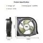 DA97-15765A DA97-15765C Refrigerator Condenser Fan Motor Assembly, DA97-12842A Compatible with Samsung Such as RH22H9010SR, RF23HTEDBSR, RF263BEAEBC, RF24FSEDBSR, RH25H5611BC