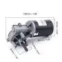 Fielect DC 24V 30RPM Reversible Worm Geared Motor High Torque Electric Gear Motor Turbine Worm Gear Box Reduction Motor, Left Shaft GW6280
