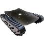 Smart Robot Metal Tank Chassis Kit with 2pcs Pure Rubber Tracks for Arduino, 10kg Large Load Remote Control Crawler Tank Chassis Platform T007 Off-road Vehicle and 12V A58SW-555 Motor for Adults Teens