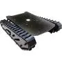 Smart Robot Metal Tank Chassis Kit with 2pcs Pure Rubber Tracks for Arduino, 10kg Large Load Remote Control Crawler Tank Chassis Platform T007 Off-road Vehicle and 12V A58SW-555 Motor for Adults Teens