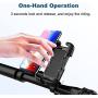 Bike Phone Mount, Motorcycle Cell Phone Holder - Maxitino Aluminum Bicycle Scooter Handlebar Phone Cradle, Compatible with i-Phone & Android Devices and 0.78