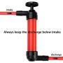Tryfun Multi-Purpose Oil Fluid Extractor, Fluid Syringe Pump Manual Suction Vacuum for Cars, Boats, Farm Equipment, Industrial Gear Boxes, Motor Vehicles, Oil Change Evacuation Hand Pump (Red)