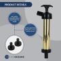 Five Oceans Marine Engine Manual Oil Extractor | Self-Priming Action | Easy-to-Use Hand Pump | Solid Brass Construction | 9 inches Long