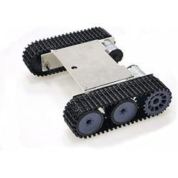 Professional Metal Robotic Moving Platfrom with High Torque DC Motor, Smart DIY Robot Tank Car Chassis, Remote Control Video Monitor for Arduino Raspberry Pi Project Learning Robotics Kit, RC Toy