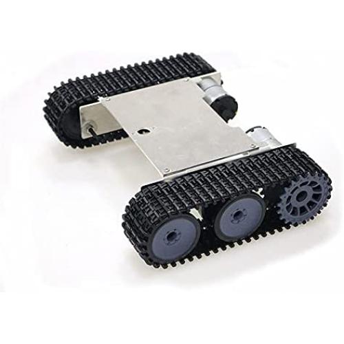 Professional Metal Robotic Moving Platfrom with High Torque DC Motor, Smart DIY Robot Tank Car Chassis, Remote Control Video Monitor for Arduino Raspberry Pi Project Learning Robotics Kit, RC Toy