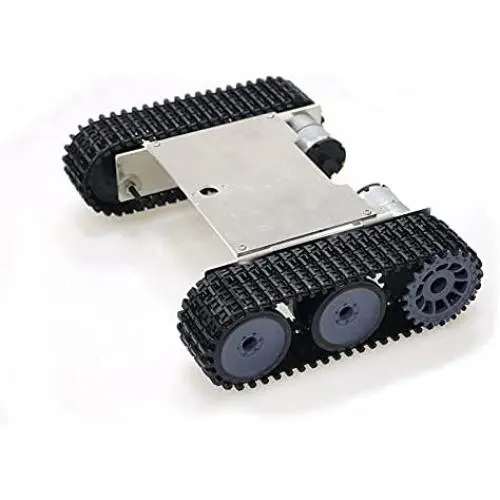 Professional Metal Robotic Moving Platfrom with High Torque DC Motor, Smart DIY Robot Tank Car Chassis, Remote Control Video Monitor for Arduino Raspberry Pi Project Learning Robotics Kit, RC Toy