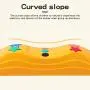 MOCUTEEN Kids Balance Beam Toddler Stepping Stones Max Load 220LBS Non-Slip Textured Surface & Rubber Pads Bottom Promote Agility Coordination Five Star Pattern