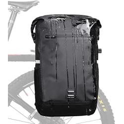 Rhinowalk Bike Pannier Bag 22L Waterproof Bicycle Bag Motor Pannier Backpack Shoulder Bag Laptop Pannier Travel Bag Professional Cycling Accessories