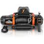 ZESUPER 12V 13500 lb Load Capacity Electric Winch Synthetic Rope Hook Winch Kit Waterproof IP66 Electric Winch with Hawse Fairlead and 2 in 1 Wired Handle and Wireless Remote