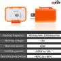 12V Speed Adjustable 2 Pin LED Electronic Flasher Relay for Motorcycle Turn Signal Direct Replacement Universal Hazard Warn Hyper Flash Relay (Orange,2pcs)
