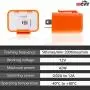 12V Speed Adjustable 2 Pin LED Electronic Flasher Relay for Motorcycle Turn Signal Direct Replacement Universal Hazard Warn Hyper Flash Relay (Orange,2pcs)