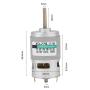 775 DC Motor, DC12V 10000RPM Gear Motor, 80W High Speed High Torque Extension Shaft Motor, for Power Wheels Replacement