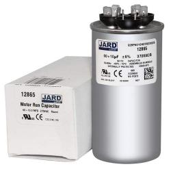 Motor Dual Run Capacitor Round 60 10 uf MFD 370 Volt VAC 12865