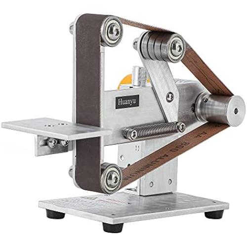 Huanyu Mini Belt Sander 360W Electric Polishing Grinding Belt Machine 1.2
