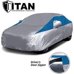 Titan Brilliant Color Poly 210T Car Cover for Compact Sedans 176-185