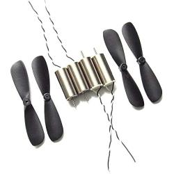 Vehicles-OCS 4pcs 716 Coreless Brushed Motor Set 55000RPM 7x16mm + 45mm Propeller CW CCW