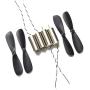 Vehicles-OCS 4pcs 716 Coreless Brushed Motor Set 55000RPM 7x16mm + 45mm Propeller CW CCW