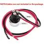Jtron® Start Engine Button car Dc 12v 50a Red Car Start Engine Button Light Switch Push Start Ignition Switch for Racing Sport (ON)-Off momentary Switch (Red)