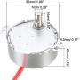 uxcell Metal Gear Electric Synchronous Motor AC 24V 30-36RPM 50-60Hz CCW/CW 4W