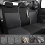 CAR PASS Rainbow Universal Fit 3D Air Mesh Car Seat Cover with 5mm Composite Sponge Inside,Airbag Compatible (Black Gray)