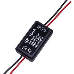 HUIQIAODS Flash Strobe Controller for LED Brake Light Tail Stop Light Auto Car 12-24V LED Brake Flasher Stop Light Strobe Flasher (GS-100A)