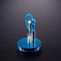 DORAMI Low Temperature Stirling Engine Stainless Motor Steam Heat Education Model Toy Kit (Blue)