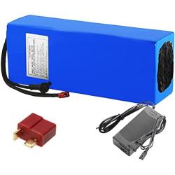 Jieoto 48V 15Ah E-Bike Battery Pack 13S 5P 15000mAh Electric Scooter Lithium-ion Battery Fit for Electric Bicycle Electric Motorcycle Electric Tricycles Electric Go-Kart with Charger