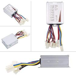 Motor Controller 24v 500w Brushed Controller Box Battery Connector Aluminum Alloy Brushed Bike Brush Motor Control Box