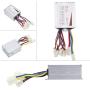 Motor Controller 24v 500w Brushed Controller Box Battery Connector Aluminum Alloy Brushed Bike Brush Motor Control Box