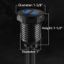 BATIGE 2 Pack Alloy Dual Port USB 3.0 Car Dashboard Flush Mount Cable, Male to Female with LED Indicator Extension Cable for Car Truck Boat Motorcycle Dashboard Panel - 3ft