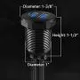 BATIGE 2 Pack Alloy Dual Port USB 3.0 Car Dashboard Flush Mount Cable, Male to Female with LED Indicator Extension Cable for Car Truck Boat Motorcycle Dashboard Panel - 3ft