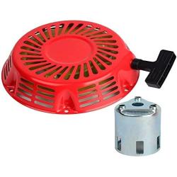 HIFROM Replace Recoil Starter with Starter Cup Compatible with Honda GX240 GX270 8HP 9HP Engine Motor Parts + 6pcs Recoil Starter Bolt