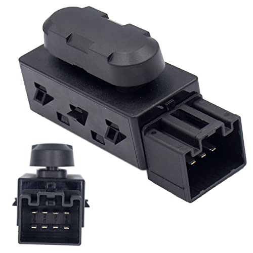 MOCW 6-Way Power Seat Adjustment Switch Left Driver Side Compatible with Ford Lincoln Mercury Power Seat Switch Replace OE # PSW5,5F9T14B709AA,SW7258