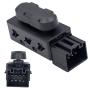 MOCW 6-Way Power Seat Adjustment Switch Left Driver Side Compatible with Ford Lincoln Mercury Power Seat Switch Replace OE # PSW5,5F9T14B709AA,SW7258