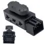 MOCW 6-Way Power Seat Adjustment Switch Left Driver Side Compatible with Ford Lincoln Mercury Power Seat Switch Replace OE # PSW5,5F9T14B709AA,SW7258
