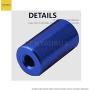 CENTAURUS 5Pcs Motor Wheel Coupling Coupler Connector 3D Shaft Rigid Stepper Motor 5mm to 8mm with Screw Alumlnum Alloy Casing Blue
