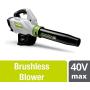 POWERSMITH PBL140JH 40V Max Battery-Powered Cordless Leaf Jet Blower - Brushless Motor - Powered by Eco-Friendly Lithium-Ion Technology, Battery & Charger Included