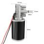 uxcell DC24V 45W 180RPM 3.5N.M Reversible Worm Gear Motor High Torque Speed Reducing Electric Gearbox Motor-JCF63L