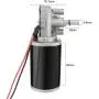 uxcell DC12V 60W 60RPM 8N.M Reversible Worm Gear Motor High Torque Speed Reducing Electric Gearbox Motor-JCF63L