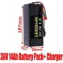 Wnicek E-Bike Lithium-ion Battery 36V 14Ah Electric Bike Battery Pack Fit for 250W 300W 500W 750W Motor Suitable for Electric Bicycles Scooters Tricycles Power Tools with 42V Charger