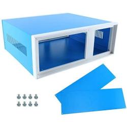 YaeCCC Electronic Enclosures Blue Metal Enclosure Project Case DIY Box Junction Case Enclosure Preventive Case (12.2