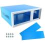 YaeCCC Electronic Enclosures Blue Metal Enclosure Project Case DIY Box Junction Case Enclosure Preventive Case (12.2